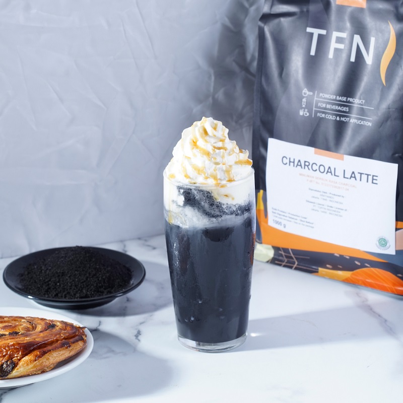 TFN Frappe Milky Charcoal Latte