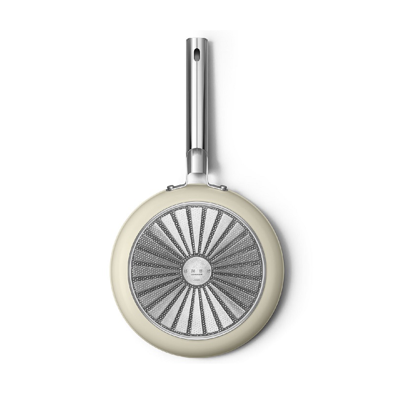 SMEG CKFF2601CRM Kitchenware, Cookware, Frypan 26cm,50's Style (Cream)