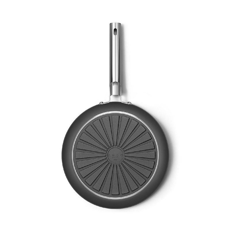 SMEG CKFF3001BLM Kitchenware, Cookware, Frypan 30cm,50's Style (Black)