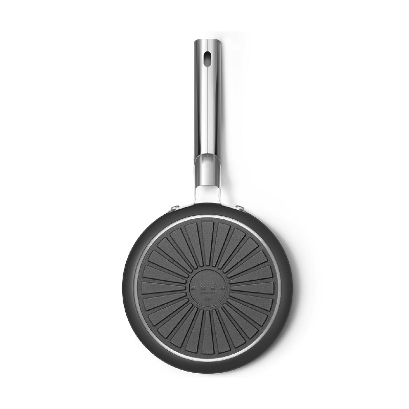 SMEG CKFS2011BLM Kitchenware, Cookware, Saucepan 20cm, 50's Style (Black)